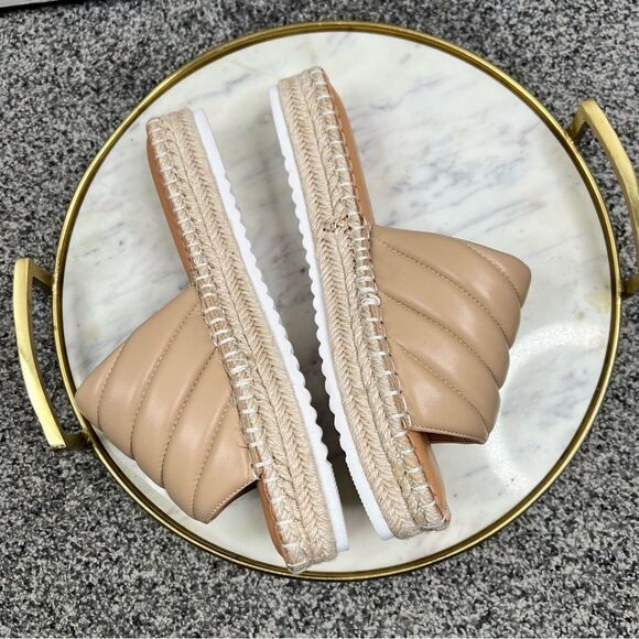 Sz 9M Gianni Bini Evert Leather Flatform Sandals NWOT $79 MSRP - Picture 5 of 11